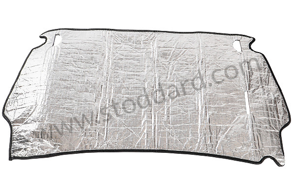 99A000575534 - ENGINE INSULATION WITH BLACK EDGES for Porsche 911 65-69 &bull; 1965 &bull; 2.0L &bull; Coupe &bull; Manual Gearbox, 5 Speed