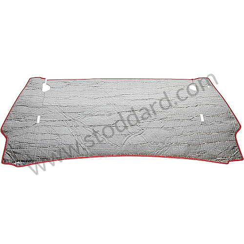 99A000575535 - ENGINE INSULATION WITH RED EDGES for Porsche 911 74-77 + 912E &bull; 1974 &bull; 2.7 &bull; Coupe &bull; Automatic Gearbox