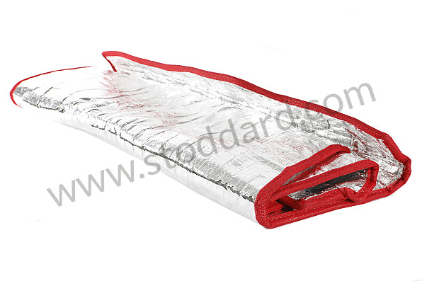 99A000575535 - ENGINE INSULATION WITH RED EDGES for Porsche 911 74-77 + 912E &bull; 1974 &bull; 2.7 &bull; Coupe &bull; Automatic Gearbox