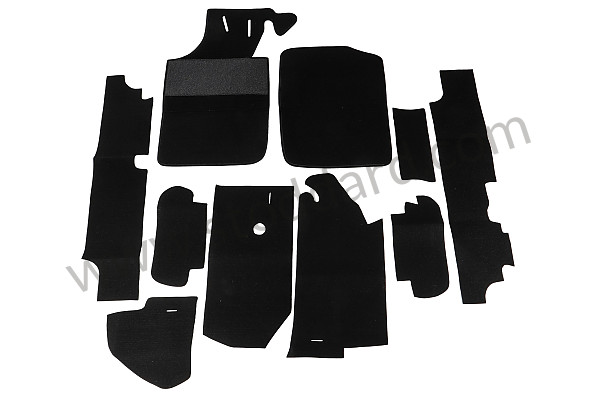 99A000575573 - PERLON BLACK CARPET KIT for Porsche 914 &bull; 1970 &bull; 914/6 &bull; Automatic Gearbox