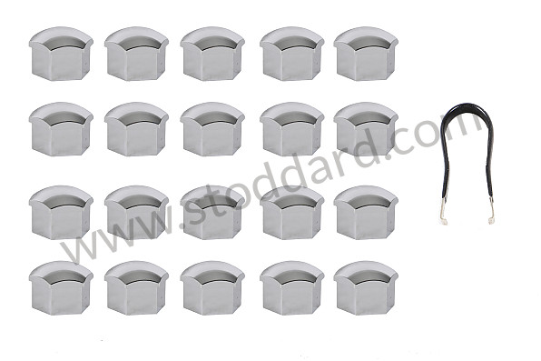 99A000575640 - CHROME LUG BOLT CAPS for Porsche 996 Gt3 / Gt3-1 &bull; 2000 &bull; 996 Gt3 &bull; Coupe &bull; Manual Gearbox, 6 Speed