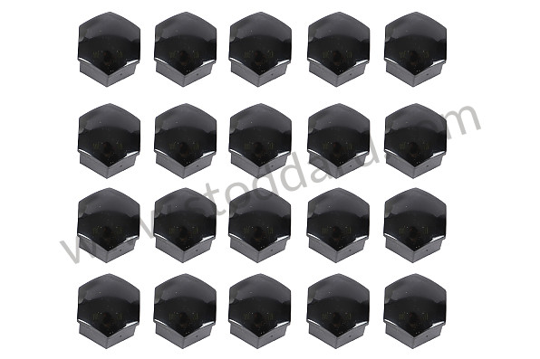99A000575641 - LUG BOLT CAPS, BLACK  for Porsche 996 Gt3 / Gt3-1 &bull; 2000 &bull; 996 Gt3 &bull; Coupe &bull; Manual Gearbox, 6 Speed