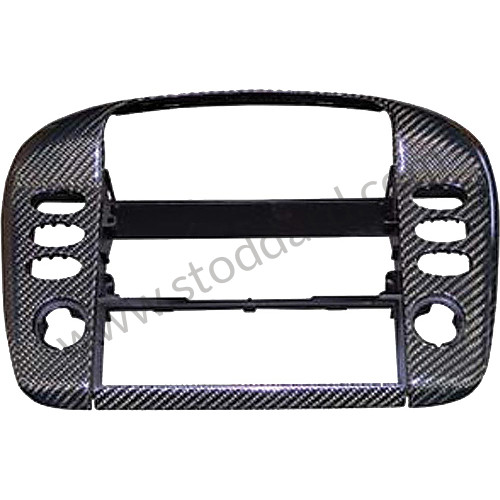 99A000575643 - PORSCHE&reg; 996 CARBON FIBER MIDDLE VENT COVER, W/O NAVIGATION, 1998-2004 for Porsche 
