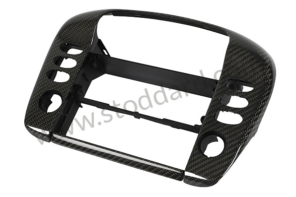 99A000575643 - PORSCHE&reg; 996 CARBON FIBER MIDDLE VENT COVER, W/O NAVIGATION, 1998-2004 for Porsche 