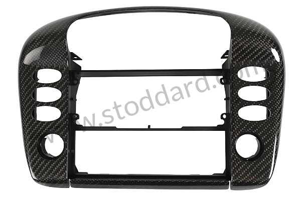 99A000575643 - PORSCHE&reg; 996 CARBON FIBER MIDDLE VENT COVER, W/O NAVIGATION, 1998-2004 for Porsche 