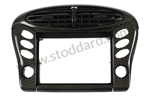 99A000575644 - PORSCHE&reg; 996 CARBON FIBER MIDDLE VENT COVER, W/NAVIGATION,1998-2004 for Porsche 