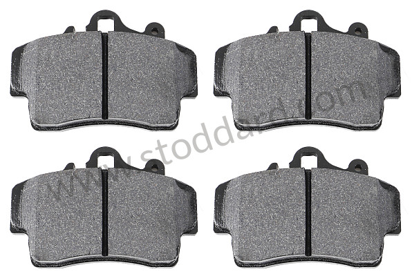 99A000575685 - BRAKE PADS, HAWK PERFORMANCE STREET HPS FERRO-CARBON, FOR PORSCHE&reg;, 1997-2004 for Porsche 