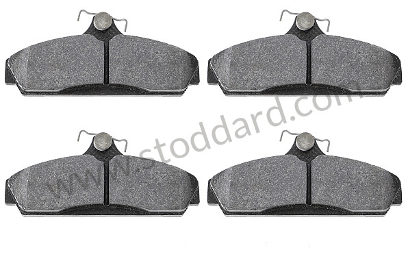 99A000575686 - 1998-2008 PORSCHE&reg; HAWK PERFORMANCE STREET HPS FERRO-CARBON BRAKE PADS for Porsche 