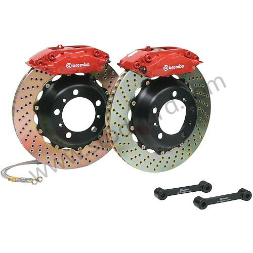 99A000575693 - BIG BRAKE KIT, BREMBO GT, REAR 13.6"- 4 PISTON , BLACK, FITSPORSCHE&reg; 996/997 1999-2011 for Porsche 