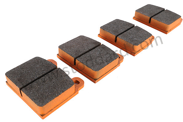 99A000575988 - BRAKE PADS, PAGID RACING, RS ORANGE, 78MM, FOR PORSCHE&reg;,1969-1977 for Porsche 