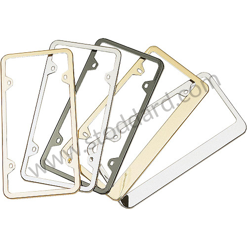 99A000576008 - LICENSE PLATE FRAME, THIN BLACK for Porsche 