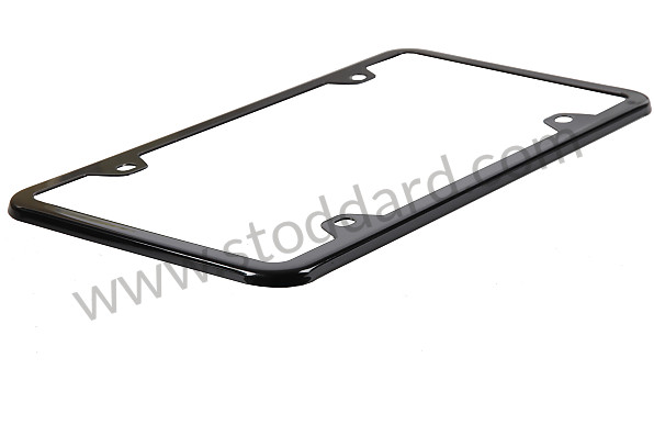 99A000576008 - LICENSE PLATE FRAME, THIN BLACK for Porsche 