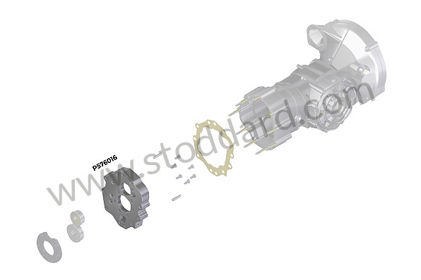99A000576016 - INTERMEDIATE TRANSMISSION PLATE WELTMEISTER for Porsche 