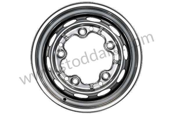 99A000576074 - STOCK STYLE PAINTED WHEEL, 15" X 5.5", 5 ON 205 BOLT PATTERN FITS PORSCHE&reg; 356A, 356B ... for Porsche 