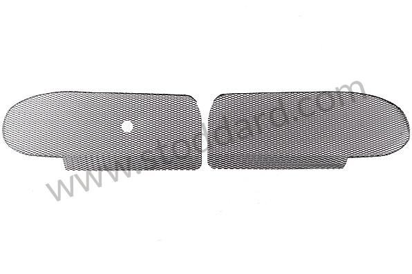 99A000576093 - FRONT BUMPER WIRE MESH GRILL KIT, BLACK, FITS PORSCHE&reg; 996.1, 1999-2001 for Porsche 