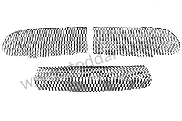 99A000576094 - FRONT BUMPER WIRE MESH GRILL KIT, BLACK, FITS PORSCHE&reg; 996.2, GT3, 2002-2005 for Porsche 