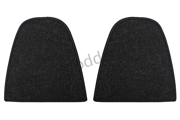 99A000576280 - REAR SHELF KIT + HEADREST BLACK PERLON FELT CARPET 911 912 930 for Porsche 911 74-77 + 912E &bull; 1974 &bull; 2.7S &bull; Coupe &bull; Automatic Gearbox