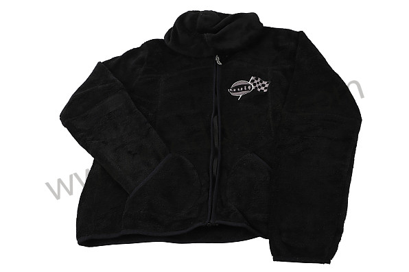 99A000576300 - WOMEN'S SOFT HOODED SWEATSHIRT / JACKET WITH GULF LOGO - BLACK SIZE S for Porsche 