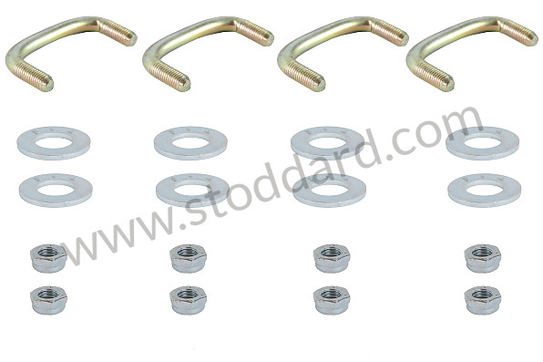 99A000576333 - PORSCHE&reg; 914 SUSPENSION, SWAY BAR ADAPTER KIT, FRONT, WELTMEISTER, 1970-1976 for Porsche 