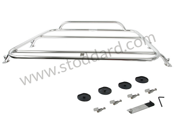 99A000576530 - CHROME PLATED LUGGAGE RACK for Porsche Boxster 986 97-04 &bull; 2000 &bull; Boxster 2.7 &bull; Cabrio &bull; Automatic Gearbox