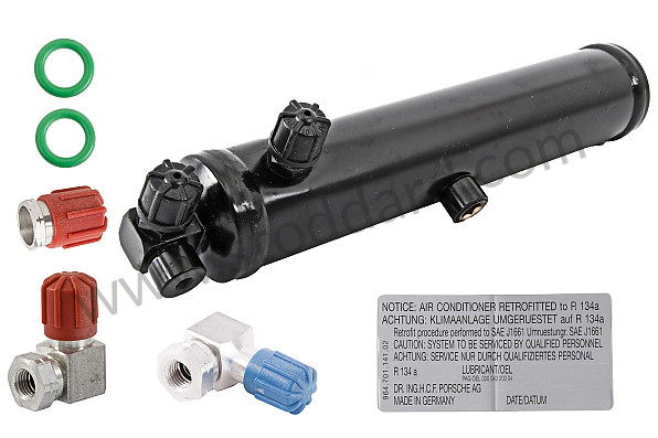 99A000585121 - AIR CONDITIONER ADAPTATION KIT FOR SWITCH TO R134A REFRIGERANT for Porsche 911 87-89 &bull; 1988 &bull; 3.2 G50 &bull; Cabrio &bull; Manual Gearbox, 5 Speed