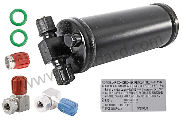 99A000585124 - AIR CONDITIONER ADAPTATION KIT FOR R134A REFRIGERANT PASSAGE for Porsche 928 87-91 &bull; 1991 &bull; 928 Gt &bull; Coupe &bull; Manual Gearbox, 5 Speed