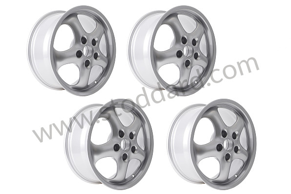 99A000590048 - KIT 4 CUP 2 TYPE RIMS 17 INCH X 7.5 + 9  for Porsche 964 &bull; 1992 &bull; 964 Carrera 2 &bull; Targa &bull; Automatic Gearbox