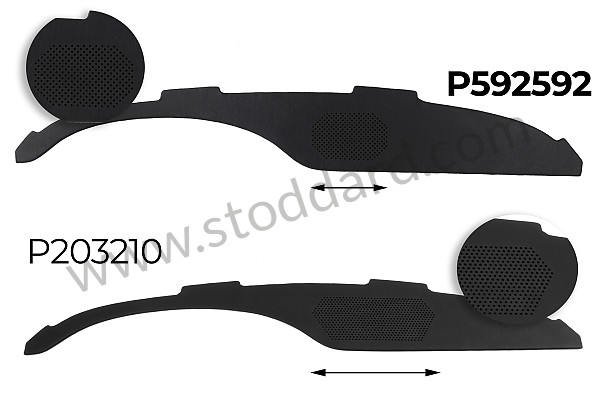 99A000592592 - INSTRUMENT PANEL, UPPER SIDE, 911 912 68 for Porsche 911 65-69 &bull; 1968 &bull; 2.0L &bull; Coupe &bull; Automatic Gearbox