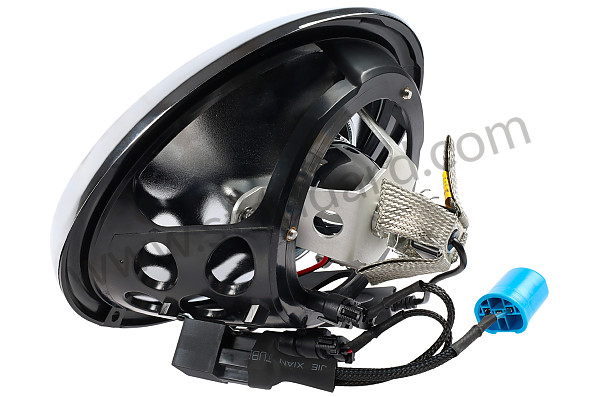 99A000593360 - LED HEADLAMP 911 65-94 WITH CHROME SURROUND for Porsche 912 &bull; 1966 &bull; 912 1.6 &bull; Coupe &bull; Manual Gearbox, 4 Speed