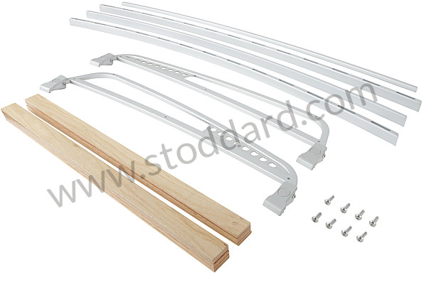 99A000593362 - ROOF RACK 911 65-98 SILVER COLOUR for Porsche 911 70-73 &bull; 1972 &bull; 2.4T-E &bull; Coupe &bull; Manual Gearbox, 4 Speed