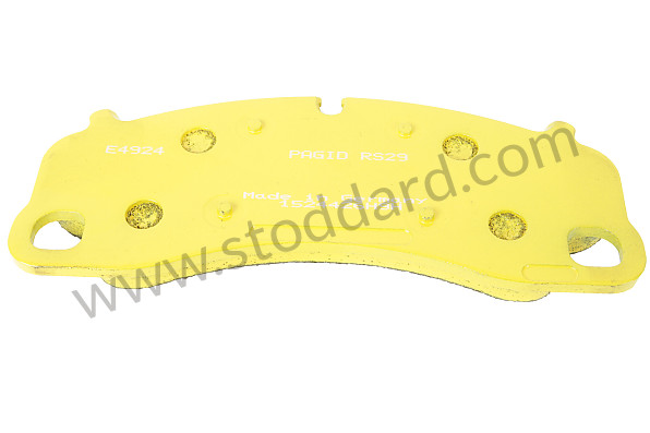 99A000593367 - PAGID YELLOW FRONT PLATE for Porsche 