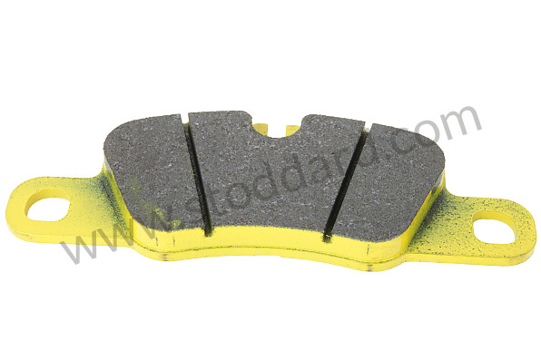 99A000593368 - PAGID YELLOW REAR PLATE for Porsche 