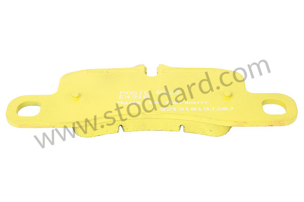 99A000593369 - PAGID YELLOW REAR PLATE for Porsche 