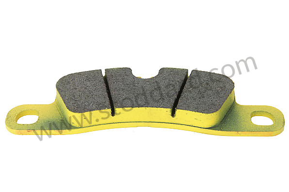 99A000593369 - PAGID YELLOW REAR PLATE for Porsche 