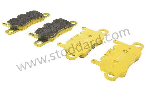 99A000593370 - PAGID YELLOW REAR PLATE for Porsche 997 Gt3 / Gt3-2 &bull; 2011 &bull; 997 Gt3 Rs 4.0 &bull; Coupe &bull; Manual Gearbox, 6 Speed