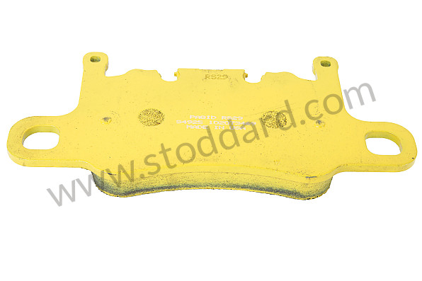 99A000593370 - PAGID YELLOW REAR PLATE for Porsche 997 Gt3 / Gt3-2 &bull; 2011 &bull; 997 Gt3 Rs 4.0 &bull; Coupe &bull; Manual Gearbox, 6 Speed