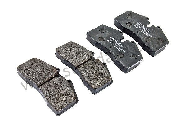 99A000593371 - PAGID BLACK REAR BRAKE PAD for Porsche 