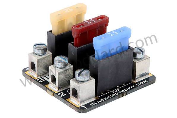 99A000593380 - REAR FUSE BOX 911 69-89 UPDATE WITH NEW TYPE OF FUSE for Porsche 911 74-77 + 912E &bull; 1974 &bull; 2.7S &bull; Coupe &bull; Automatic Gearbox