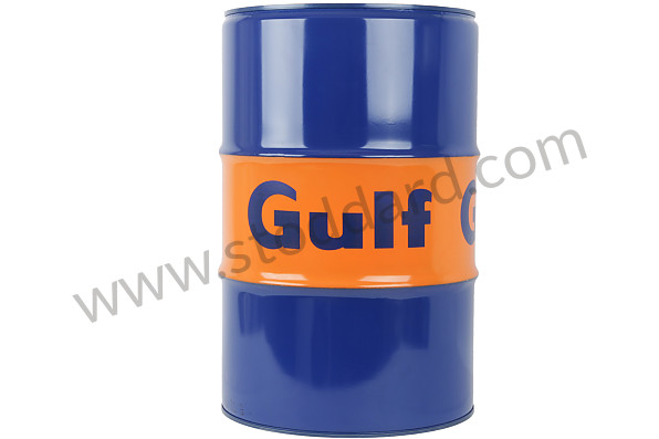 99A000593386 - DECORATIVE 60 L GULF DRUM ( ATTENTION, BASE WITH HOLE TO AVOID PUTTING PRODUCTS INSIDE) BEARS TRACES OF STORAGE BECAUSE IT IS AN INDUSTRIAL PRODUCT for Porsche 