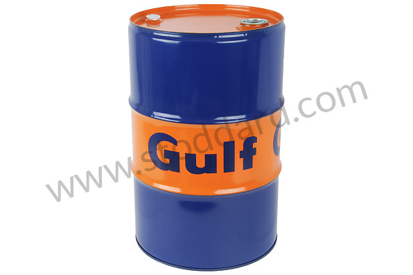 99A000593386 - DECORATIVE 60 L GULF DRUM ( ATTENTION, BASE WITH HOLE TO AVOID PUTTING PRODUCTS INSIDE) BEARS TRACES OF STORAGE BECAUSE IT IS AN INDUSTRIAL PRODUCT for Porsche 