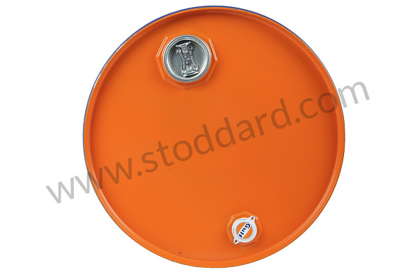 99A000593386 - DECORATIVE 60 L GULF DRUM ( ATTENTION, BASE WITH HOLE TO AVOID PUTTING PRODUCTS INSIDE) BEARS TRACES OF STORAGE BECAUSE IT IS AN INDUSTRIAL PRODUCT for Porsche 