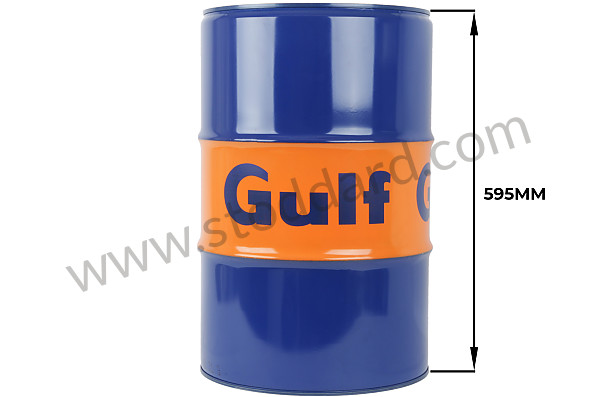99A000593386 - DECORATIVE 60 L GULF DRUM ( ATTENTION, BASE WITH HOLE TO AVOID PUTTING PRODUCTS INSIDE) BEARS TRACES OF STORAGE BECAUSE IT IS AN INDUSTRIAL PRODUCT for Porsche 