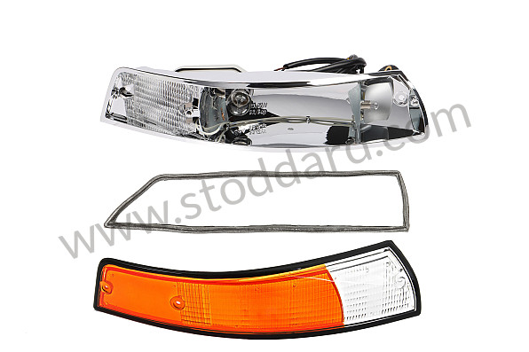 99A000594522 - COMPLETE METAL FRONT RIGHT INDICATOR 911 69-73 BLACK for Porsche 911 70-73 &bull; 1972 &bull; 2.4T-E &bull; Coupe &bull; Manual Gearbox, 4 Speed
