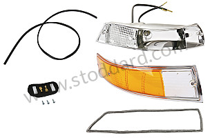 COMPLETE PLASTIC FRONT RIGHT INDICATOR 911 69-73 CHROME CHROME / CHROME / PLASTIC / FRONT RIGHT (99A000594527)