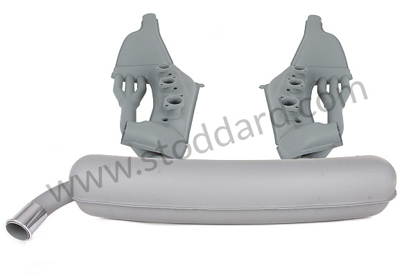 99A000594539 - COMPLETE EXHAUST KIT AS ORIGINALLY FITTED for Porsche 911 65-69 &bull; 1969 &bull; 2.0T &bull; Targa &bull; Automatic Gearbox