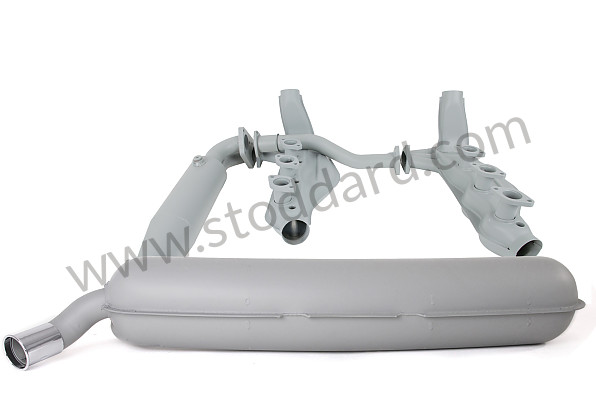 99A000594542 - COMPLETE EXHAUST KIT AS ORIGINALLY FITTED for Porsche 911 74-77 + 912E &bull; 1976 &bull; 2.7 &bull; Targa &bull; Automatic Gearbox