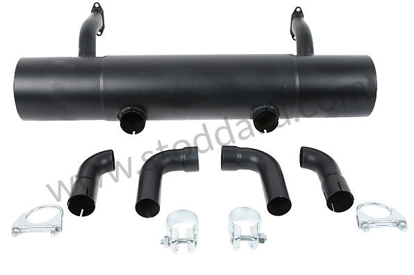 99A000594550 - SPORTS EXHAUST for Porsche 356C &bull; 1963 &bull; 1600 C (616/15) &bull; Cabrio C &bull; Manual Gearbox, 4 Speed