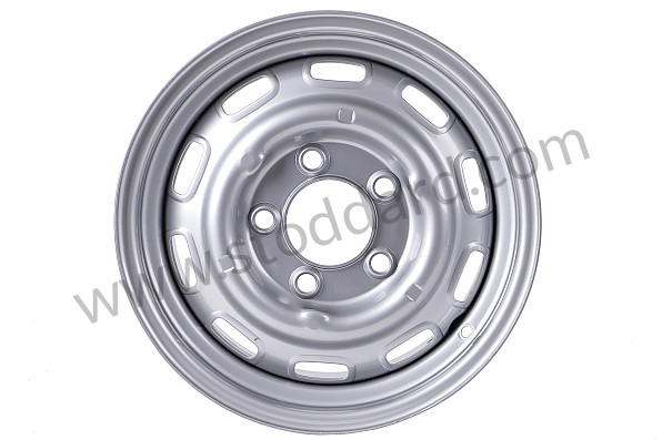 99A000602889 - PERFORATED DISC WHEEL for Porsche 356C &bull; 1963 &bull; 1600 C (616/15) &bull; Cabrio C &bull; Manual Gearbox, 4 Speed