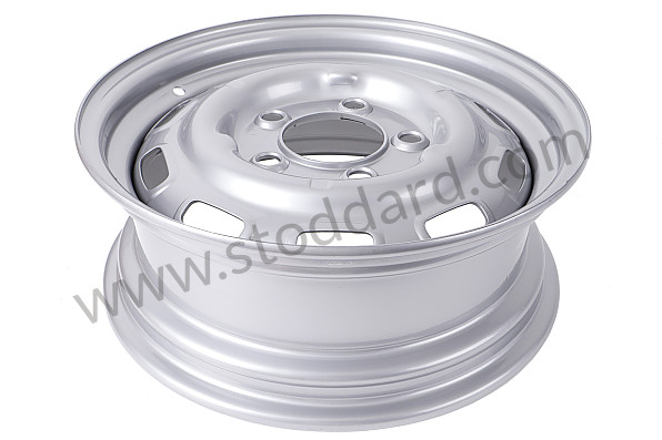 99A000602889 - PERFORATED DISC WHEEL for Porsche 356C &bull; 1963 &bull; 1600 C (616/15) &bull; Cabrio C &bull; Manual Gearbox, 4 Speed