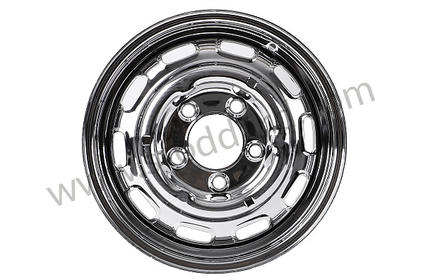 99A000602891 - CHROME STEEL RIM for Porsche 356C &bull; 1963 &bull; 1600 C (616/15) &bull; Cabrio C &bull; Manual Gearbox, 4 Speed